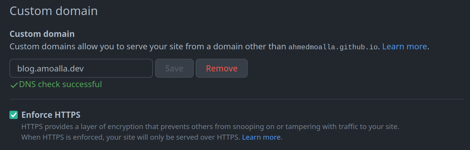 Create a CNAME record